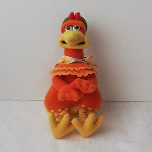2000 Dreamworks Playmates Run Chicken Ginger Plush Stuffed Animal 9.5"